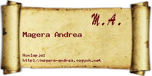 Magera Andrea névjegykártya